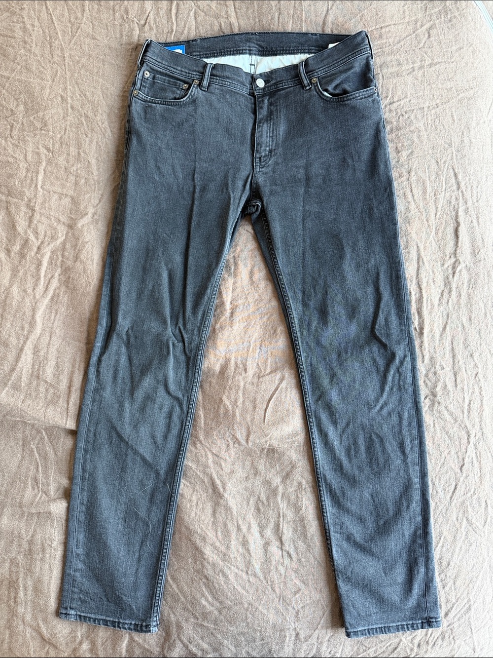 Acne Skinny Jeans in Faded Black